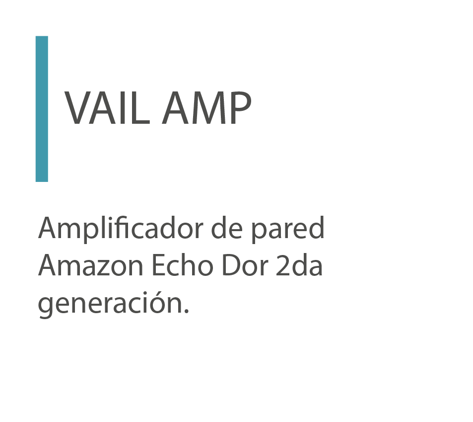 VAIL AMP, Amplificador de pared, Amazon, segunda generación, Amplificadores multizona, amplificadores. 